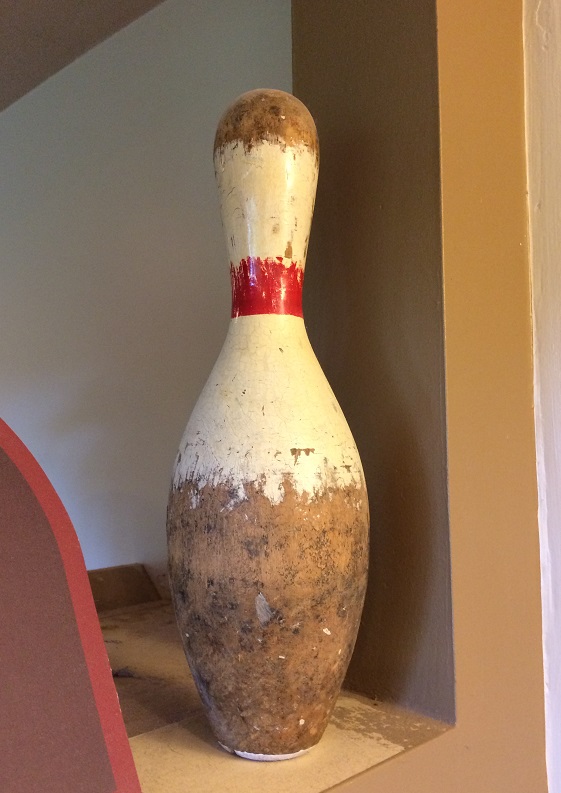 bowling pin from 18th century crescent hotel eureka
