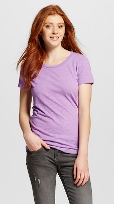 Target Mossimo Supply Co Lively Lilac Crew t-shirt