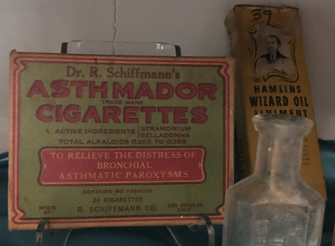 antique medicine Dr Schiffmanns Asthmador Cigarettes